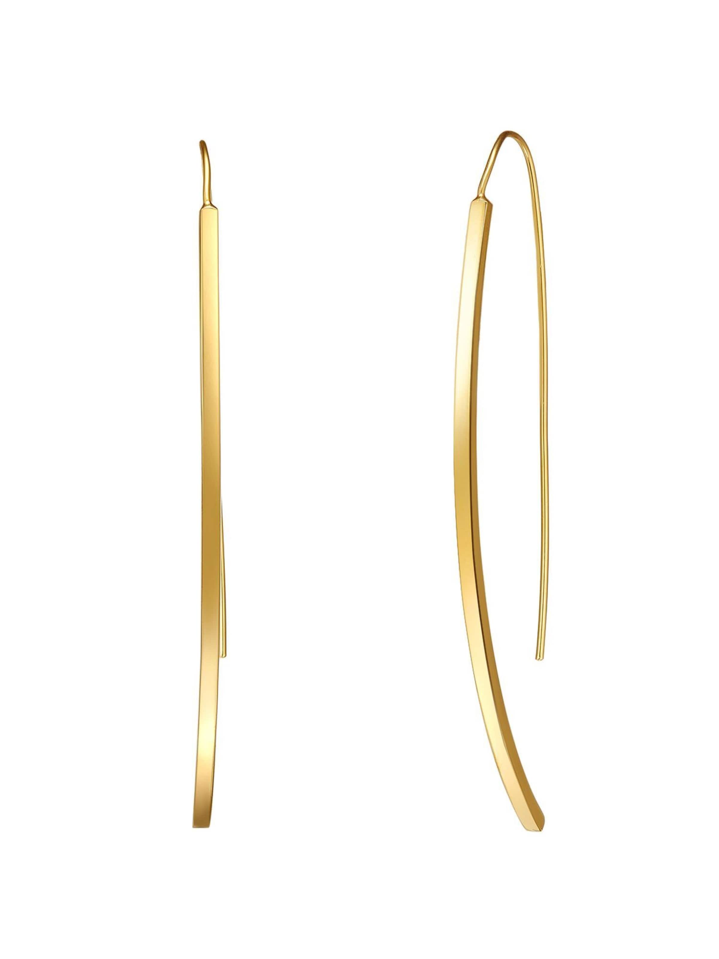 Lulu & Jane Earrings in Gold: front