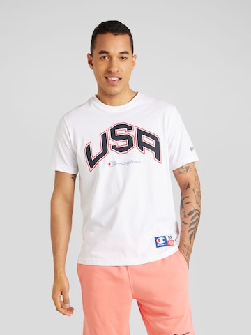 Champion Authentic Athletic Apparel Shirt in Wit: voorkant