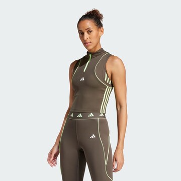 ADIDAS PERFORMANCESportski top 'Hyperglam' - zelena boja: prednji dio