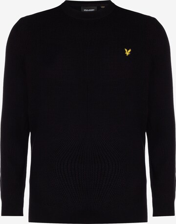 Lyle & Scott Sweatshirt in Zwart: voorkant