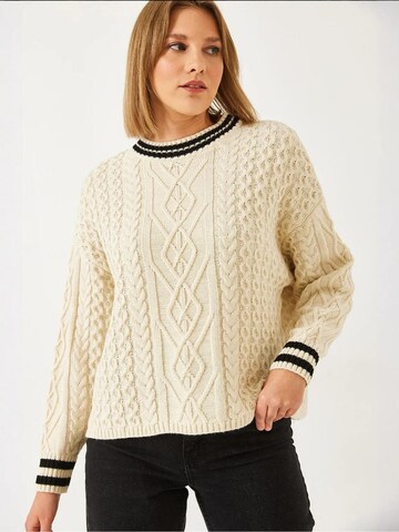 Bianco Lucci Pullover in Beige