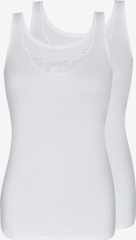 sassa Undershirt 'FINE RIB' in White: front