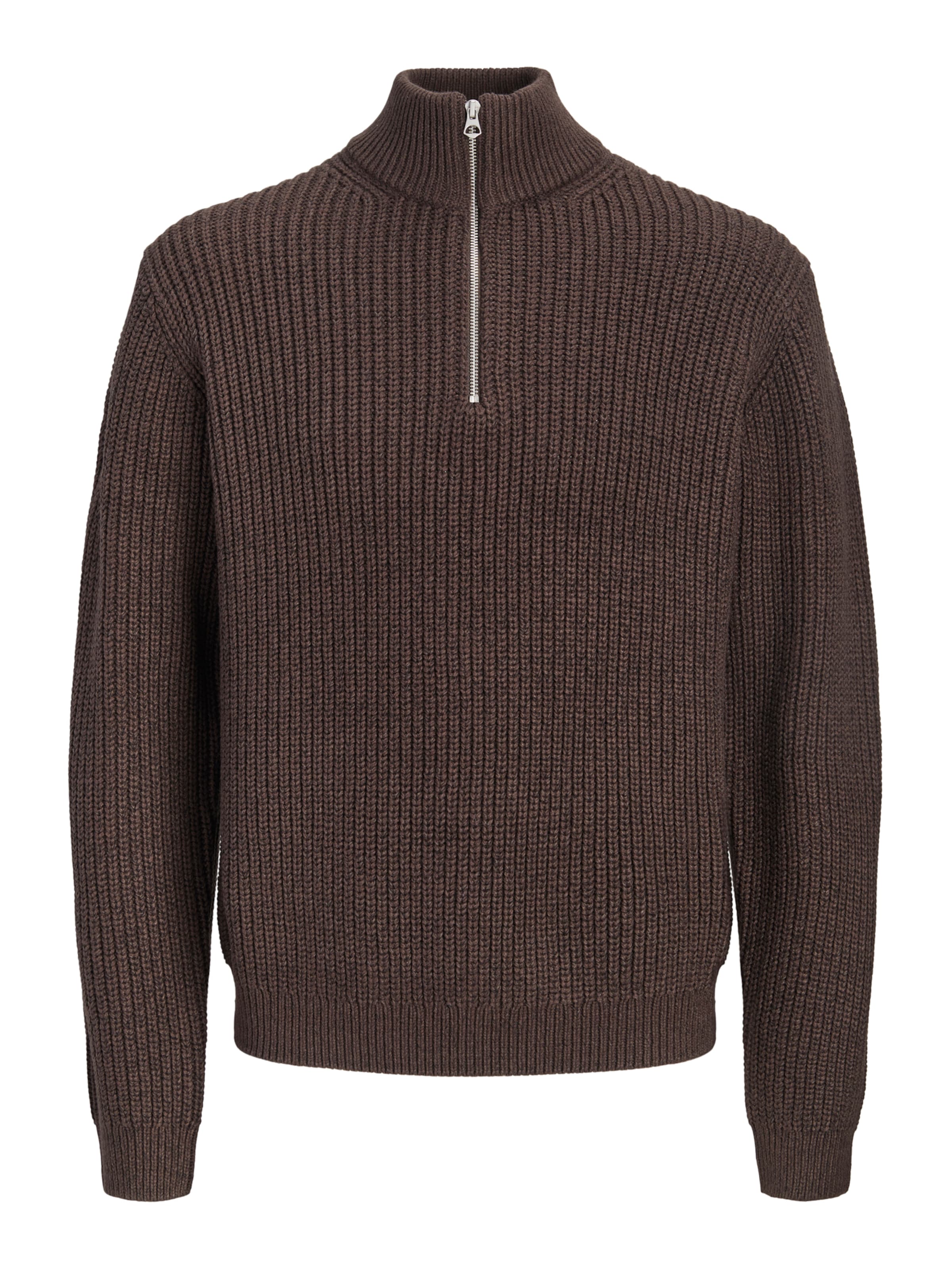 JACK & JONES Sweater 'JORTORONTO' in Brown: front