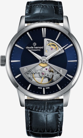 Claude Bernard Analog Watch 'Open Heart' in Blue: front