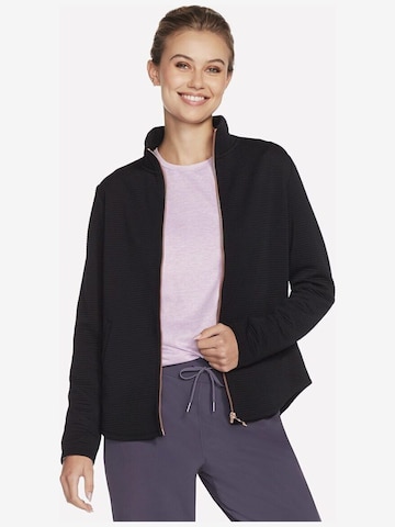 SKECHERS Sportjas 'Skechers The GO WALK Shine Jacket' in Zwart