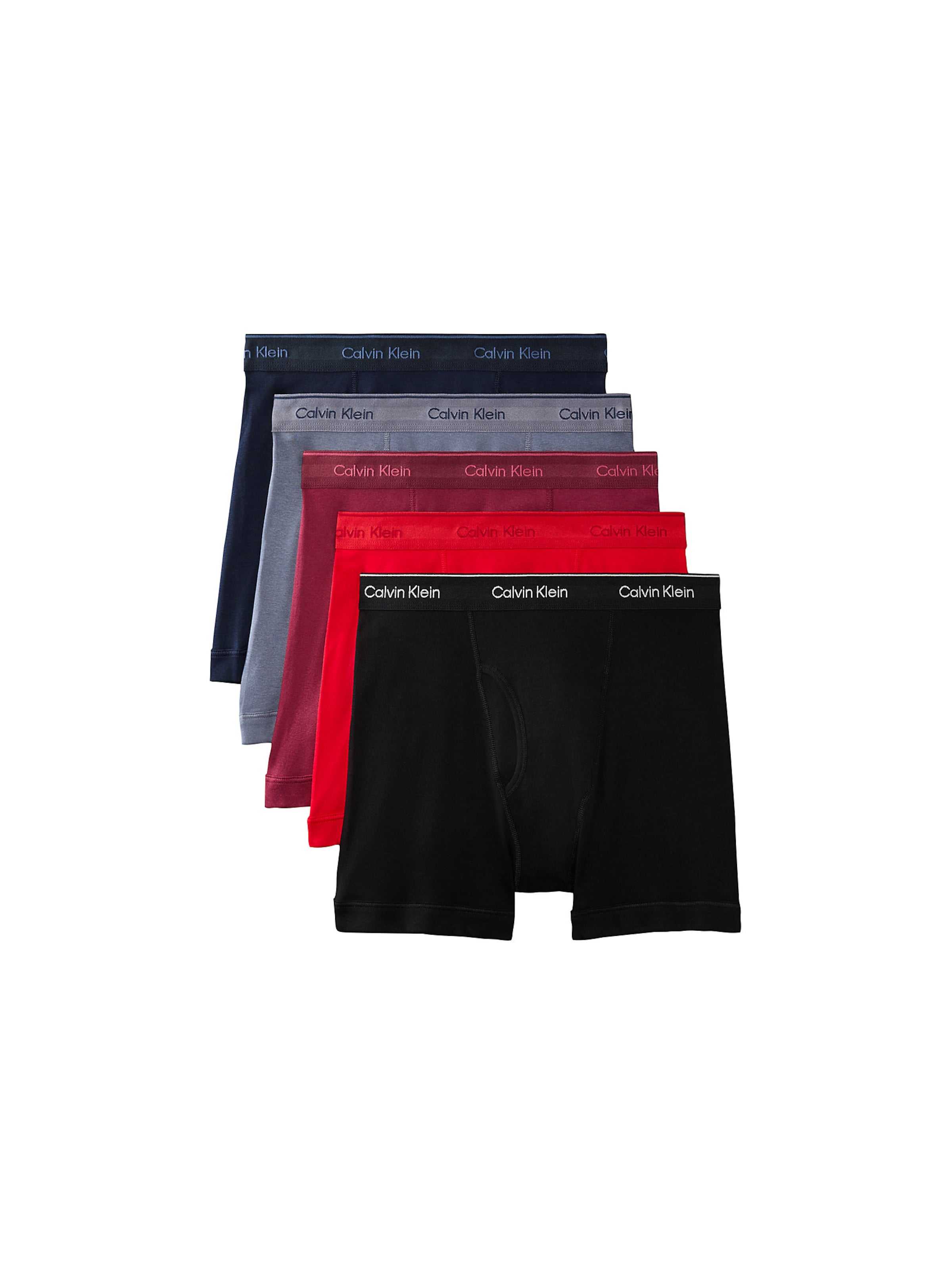 Calvin Klein Underwear Boxershorts in S in marine / blaumeliert / weinrot / schwarz, Produktansicht