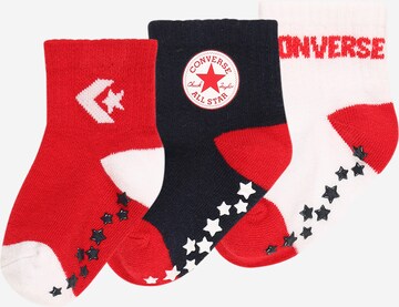 CONVERSE Skarpety w kolorze czerwony: przód