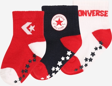 CONVERSE Ponožky – červená: přední strana