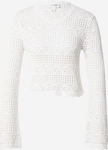 Monki Sweater in White: front