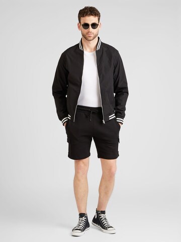 JACK & JONES Regular Cargobroek 'SWIFT' in Zwart