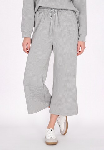 MYMO Wide leg Trousers in Grey: front