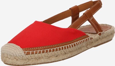 Sandale Polo Ralph Lauren pe maro coniac / roșu, Vizualizare produs