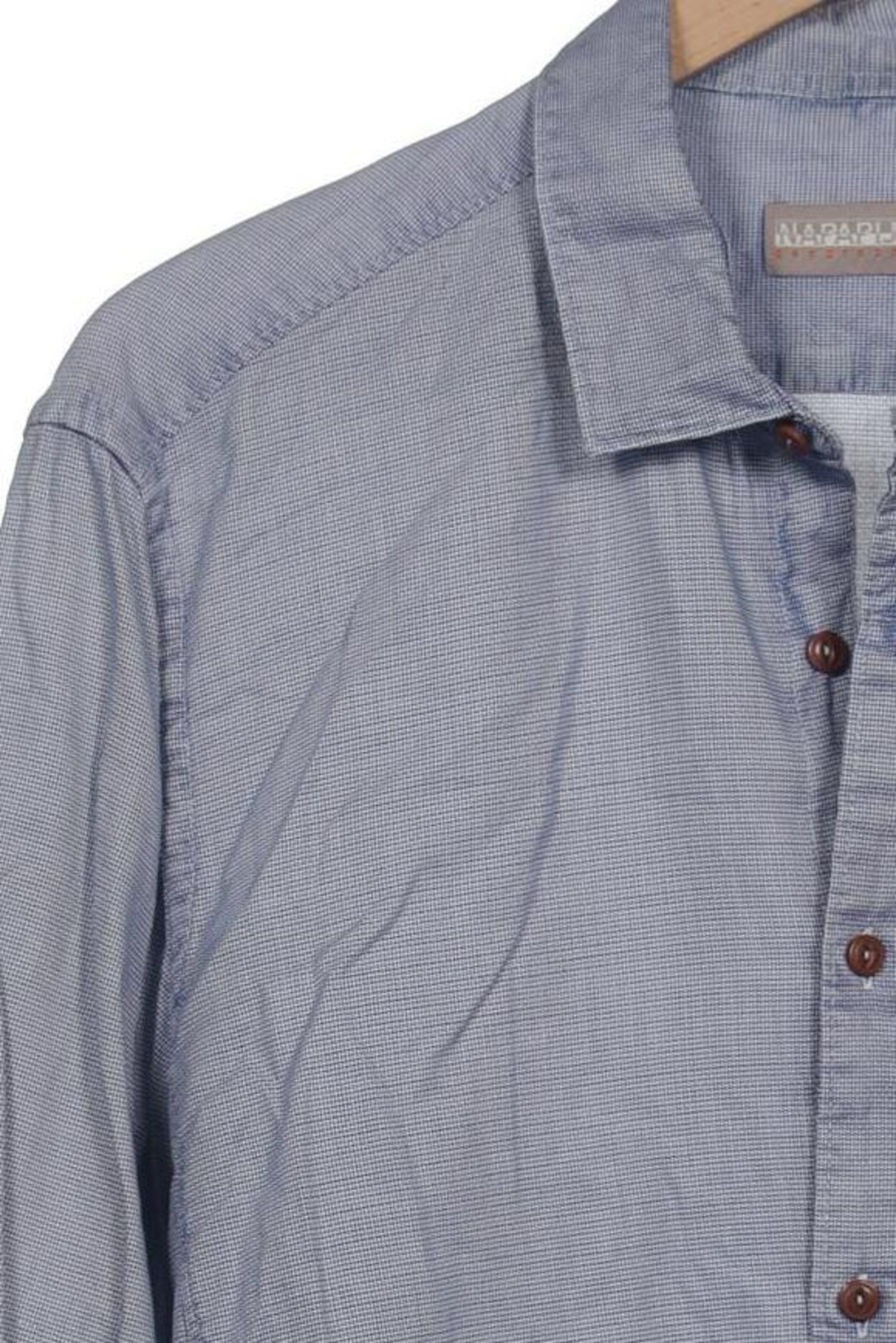 NAPAPIJRI Button Up Shirt in XXL in Blue