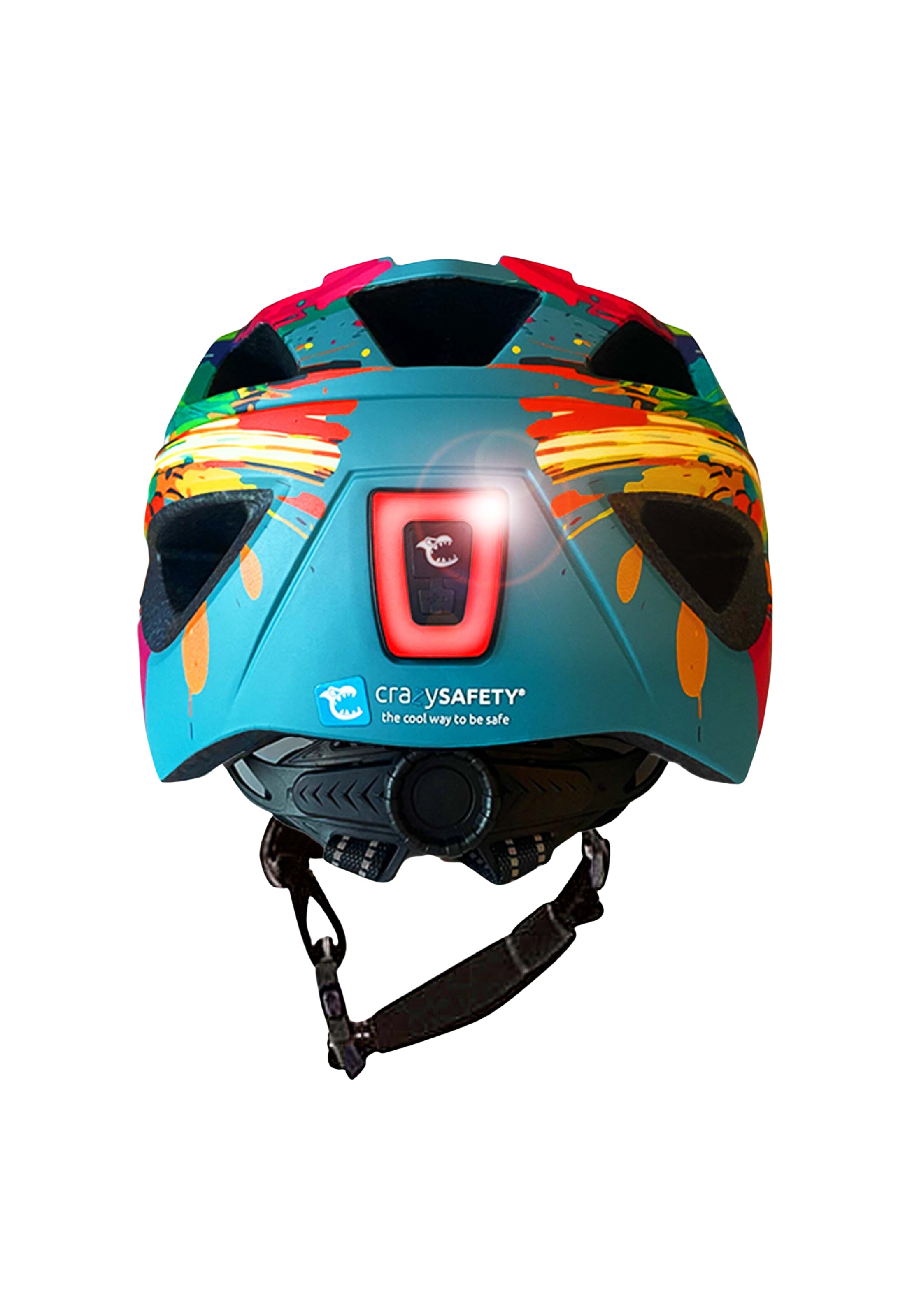 Crazy Safety Fahrradhelm 'Cool Splash' in Blau