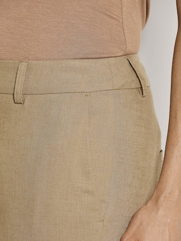 Bootcut Pantalon à plis MADELEINE en marron