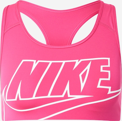 rózsaszín / fehér NIKE Sportmelltartók 'SWOOSH FUTURA', Termék nézet