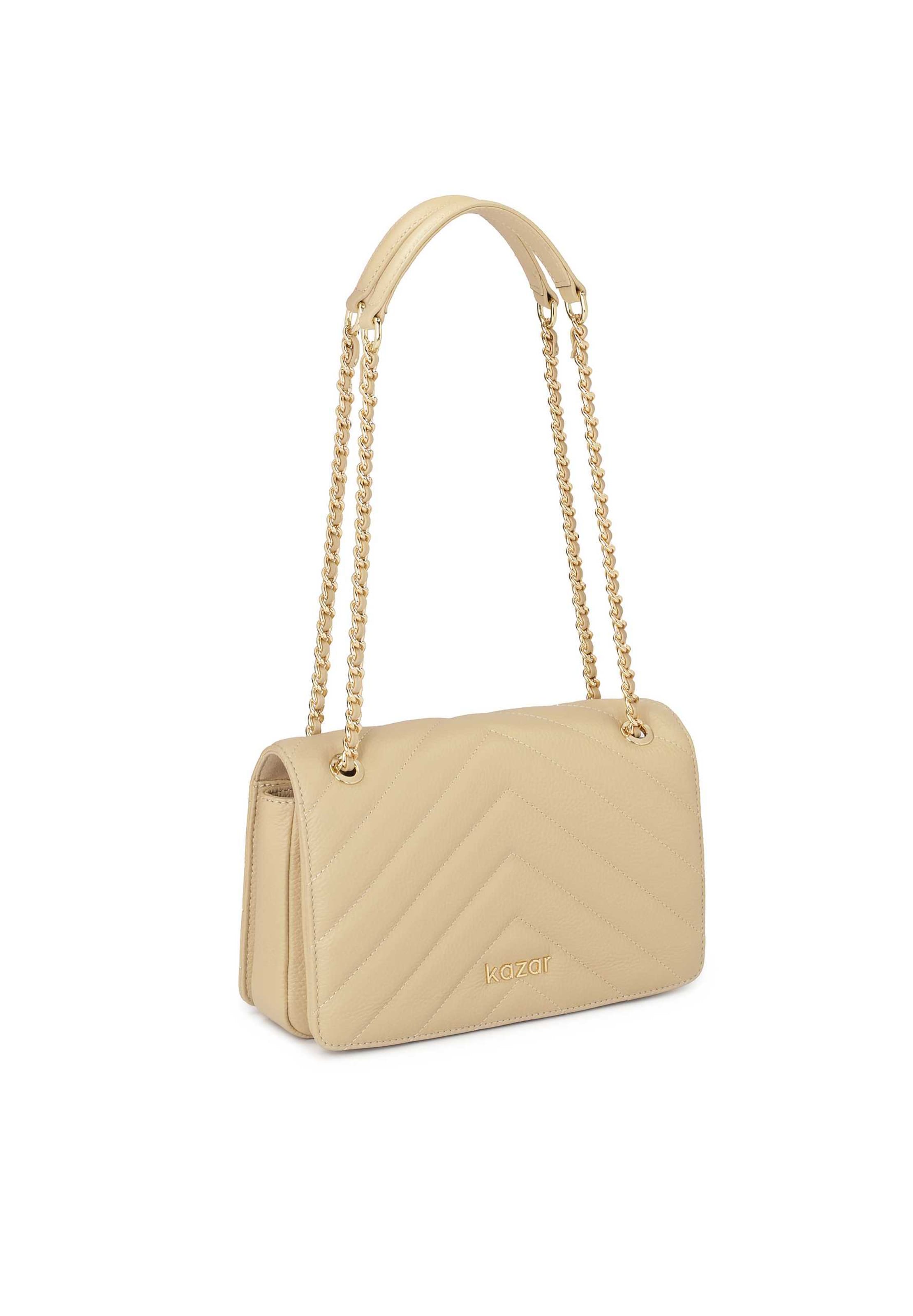 Kazar Shoulder Bag in Beige