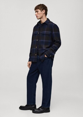 MANGO MAN Regular Fit Hemd 'Chelsea' in Blau