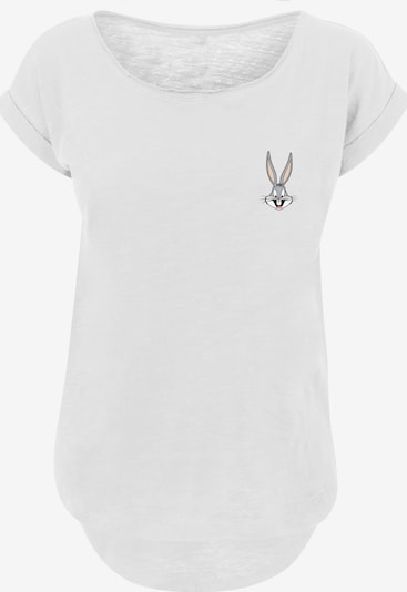 F4NT4STIC T-Shirt 'Looney Tunes Bugs Bunny' in grau / rosé / schwarz / weiß, Produktansicht