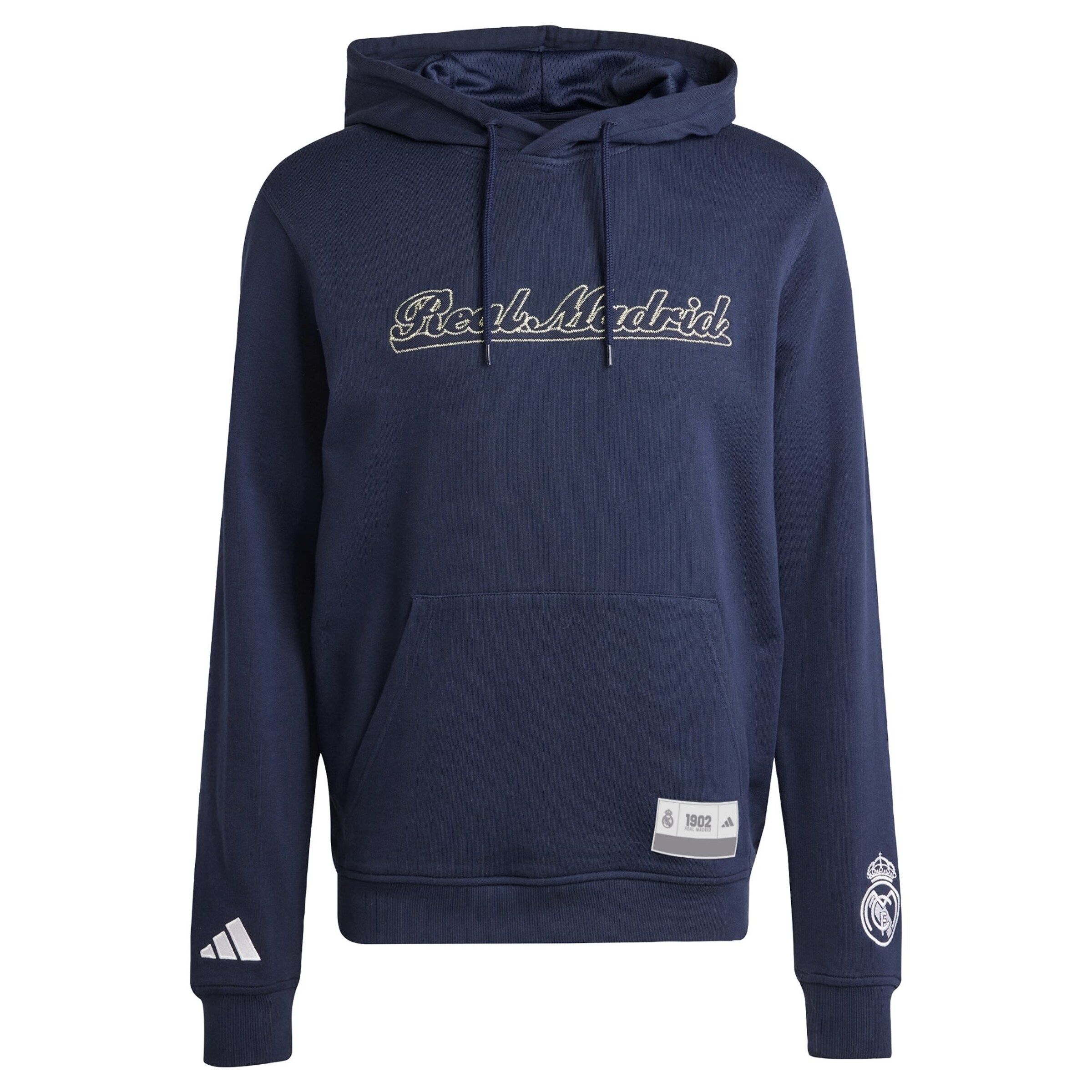 ADIDAS ORIGINALS Sweatshirt 'Real Madrid US Pack' em XL em bege / navy / branco, Vista do artigo
