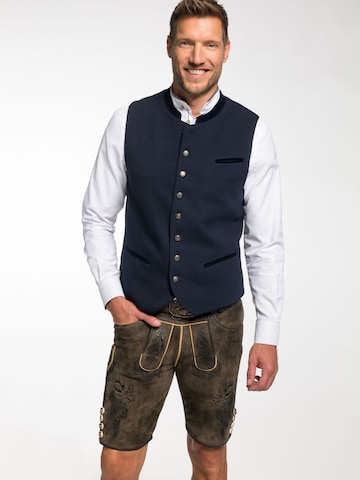 Gilet folklorique 'Eggert' SPIETH & WENSKY en bleu : devant