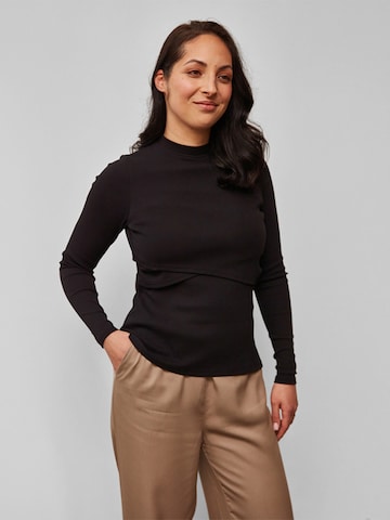 dayê rose Shirt 'Jasmine Still-Longsleeve für Stillzeit & danach' in Black