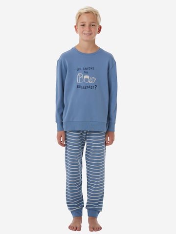 Pyjama ' Nightwear ' SCHIESSER en bleu : devant