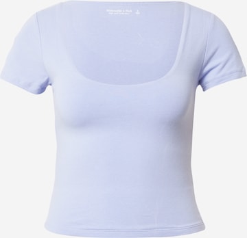 T-shirt Abercrombie & Fitch en violet : devant