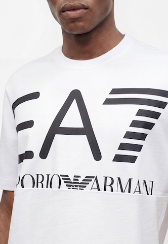 EA7 Emporio Armani Funkcionalna majica | bela barva: sprednja stran