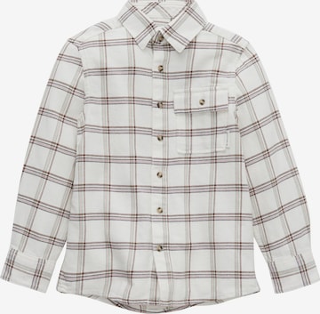 TOM TAILOR Button Up Shirt in Beige: front