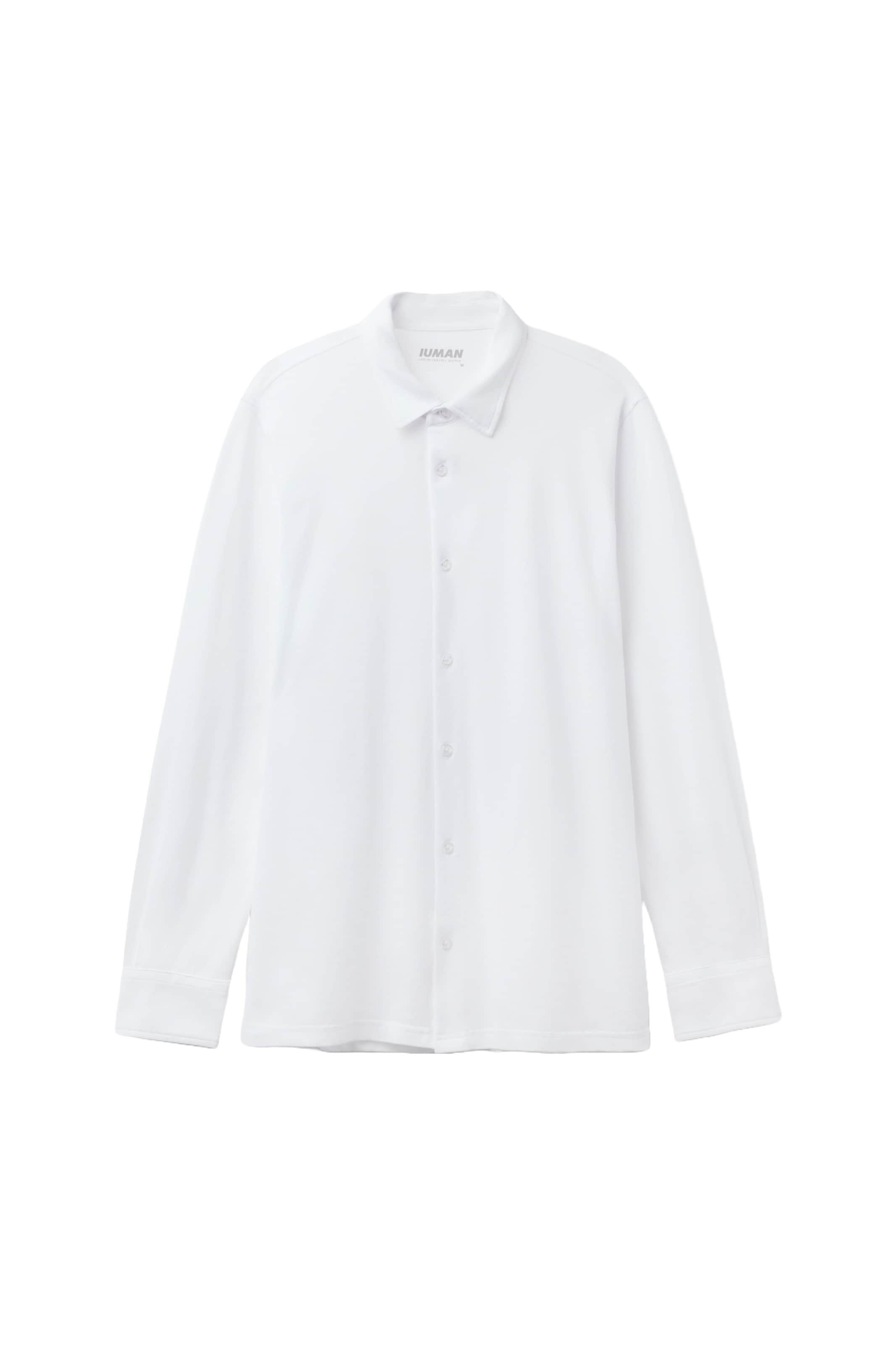 IUMAN Intimissimi Button Up Shirt in White: front