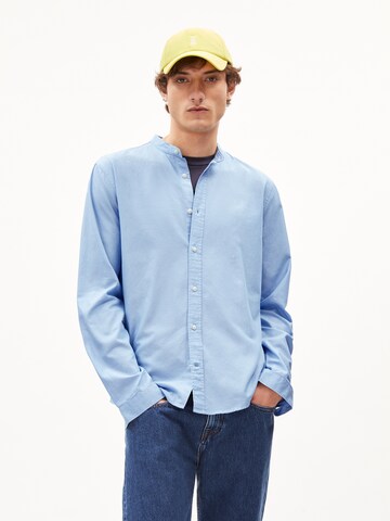 ARMEDANGELS Regular fit Button Up Shirt 'Tomas' in Blue: front