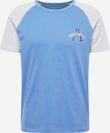 T-Shirt AÉROPOSTALE en bleu : devant