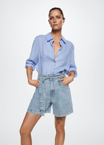 MANGO Regular Shorts 'Ares' in Blau: predná strana