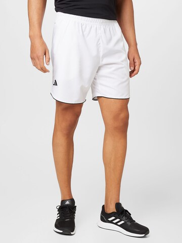 ADIDAS PERFORMANCE Loose fit Workout Pants 'Club ' in White: front