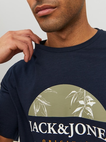 JACK & JONES - Camiseta 'Crayon Branding' en azul