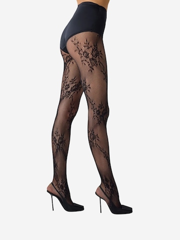 Collant 'PENTI Roses Netzstrumpfhose' di Penti in nero: frontale