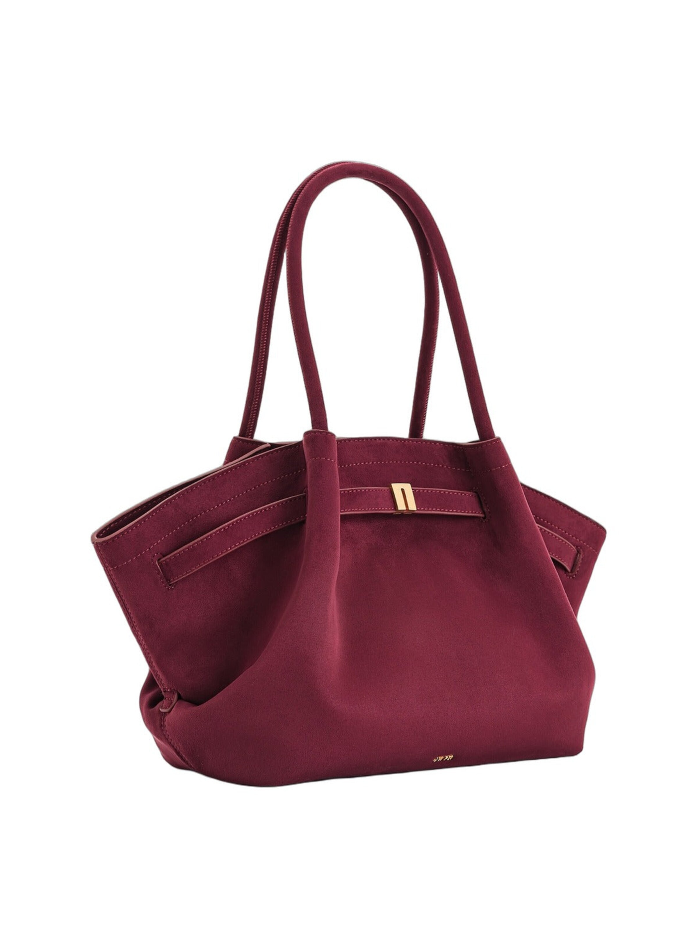 JW PEI Shoppingväska 'JW PEI Cabas Hana Medium Effet Suédé Claret' i röd