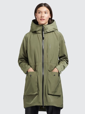 Manteau mi-saison 'Ging' khujo en vert : devant