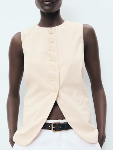 MANGO Weste 'GRETA' in Beige