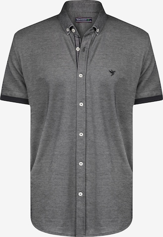 Felix Hardy Regular Fit Hemd in Grau: Vorderseite