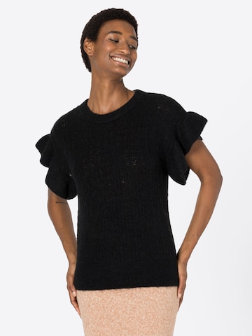 Freequent Sweater 'HILLA' in Black: front