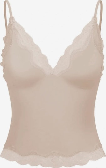cfab Top 'Deep Neck Lace Top' in XS in beige, Produktansicht