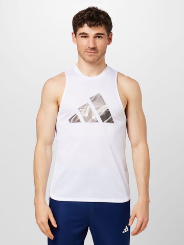 ADIDAS PERFORMANCE Toiminnallinen paita 'Designed For Movement Hiit' värissä valkoinen: edessä