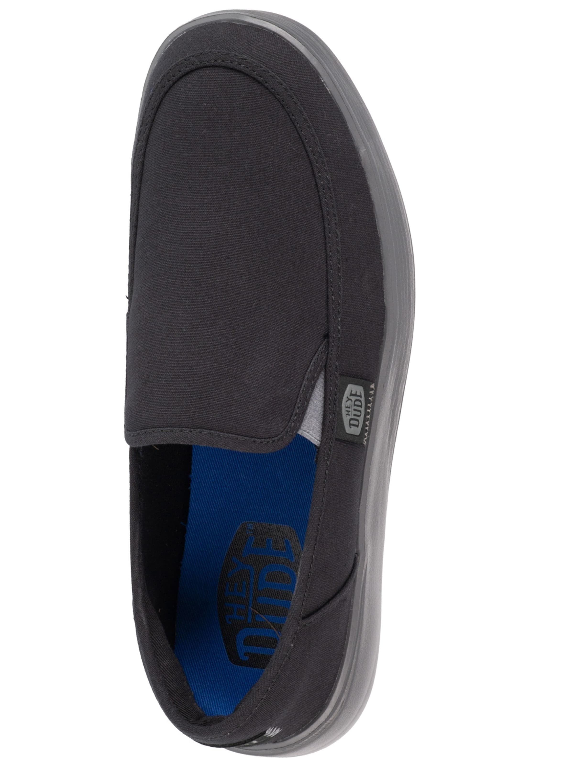 HEY DUDE Moccasin 'Hey Dude Sunapee M Canvas' in Black