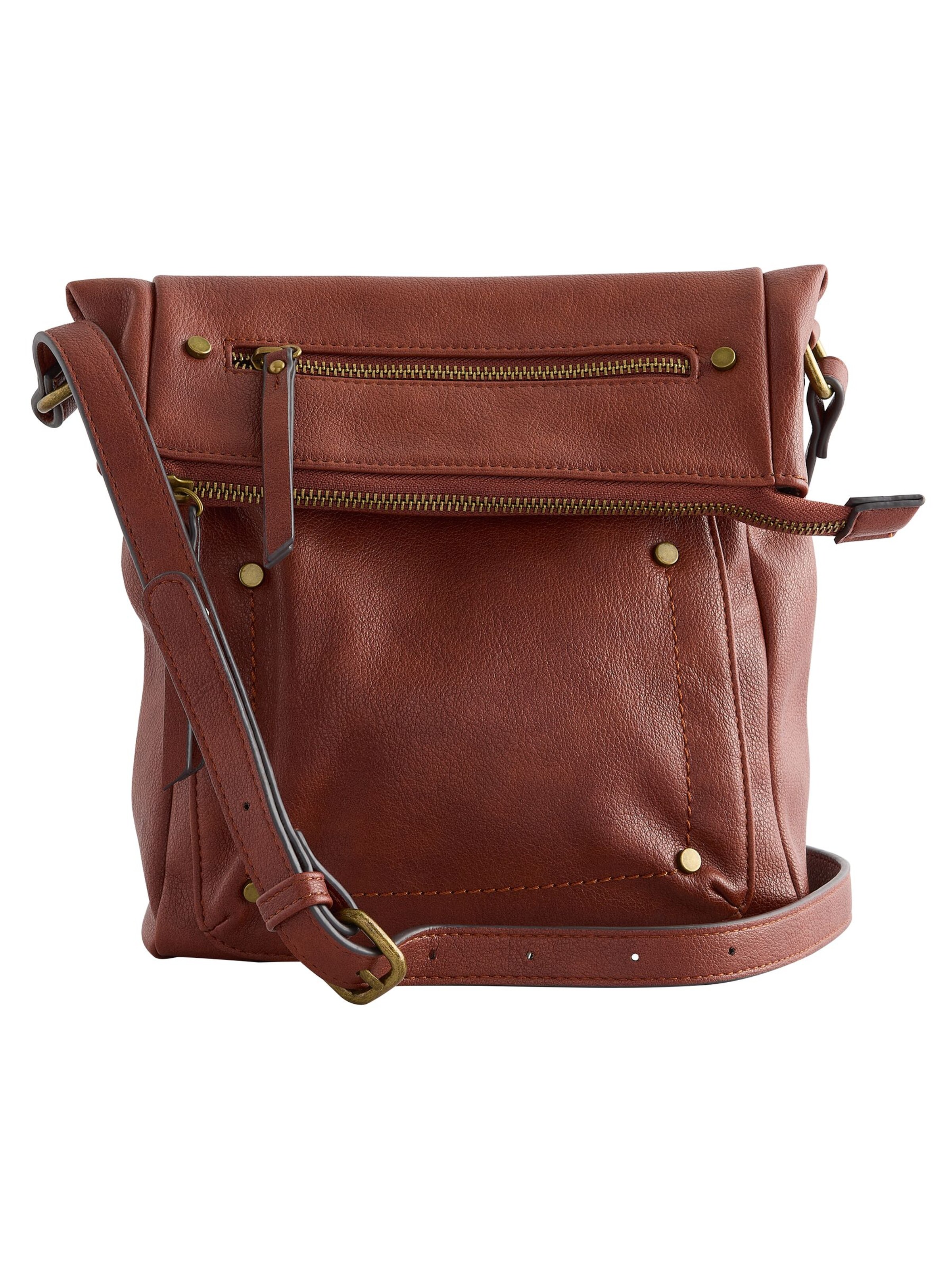 Next Taška cez rameno - Hnedá: predná strana