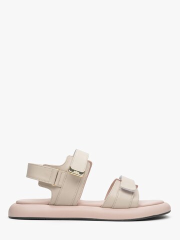 Estro Sandal '23547-12' in Beige: front