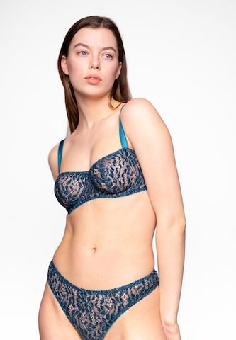 Aurore Lingerie Balconette BH 'Agnes' in Groen: voorkant