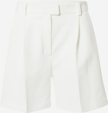 LENI KLUM x ABOUT YOU Regular Pleat-Front Pants 'Elisa' in White: front