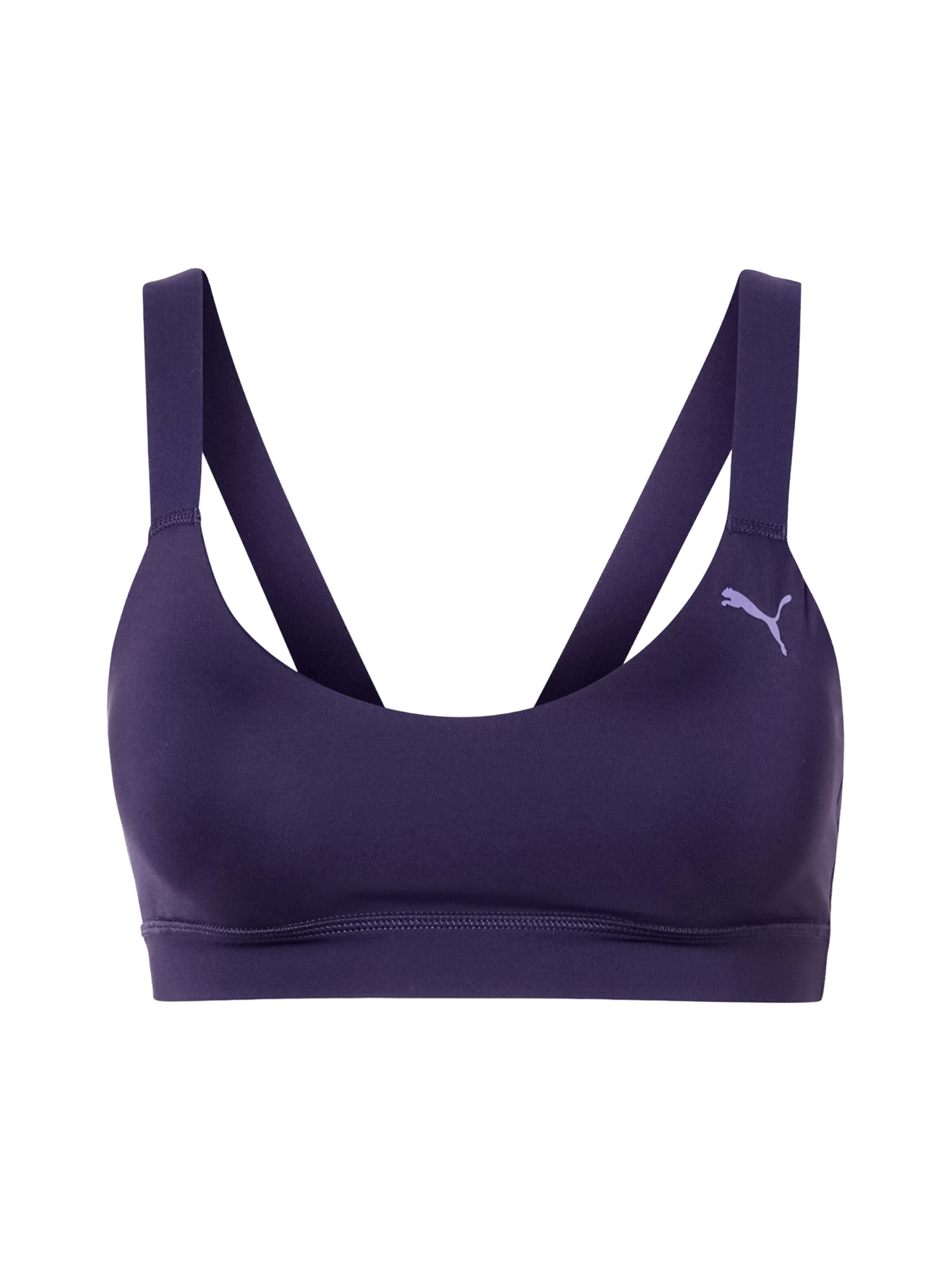 PUMABustier Sportski grudnjak 'PWRSHAPE SHINE' - ljubičasta boja: prednji dio